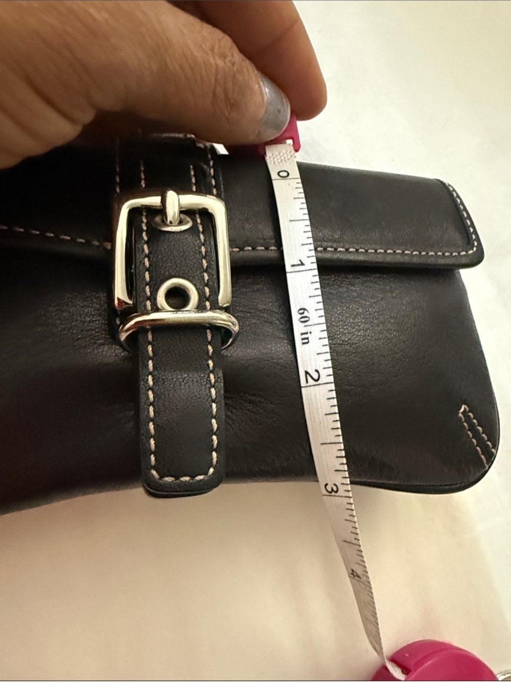Y2K Coach Soho Black Leather Buckle Duffle Bag & Wristlet - Picture 8 of 8